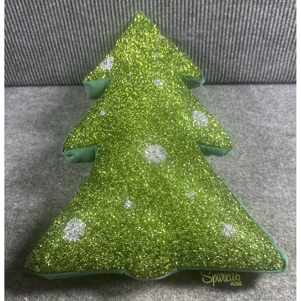 Sparkles Home Luminous Tree Shaped Rhinestone Throw Pillow